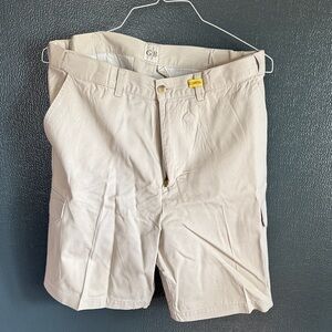 Geoffrey Beene Men's Cream Cargo Shorts